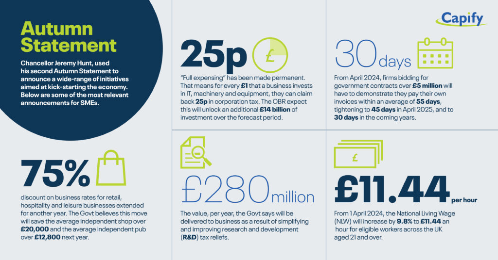 Autumn Budget Statistics Visual